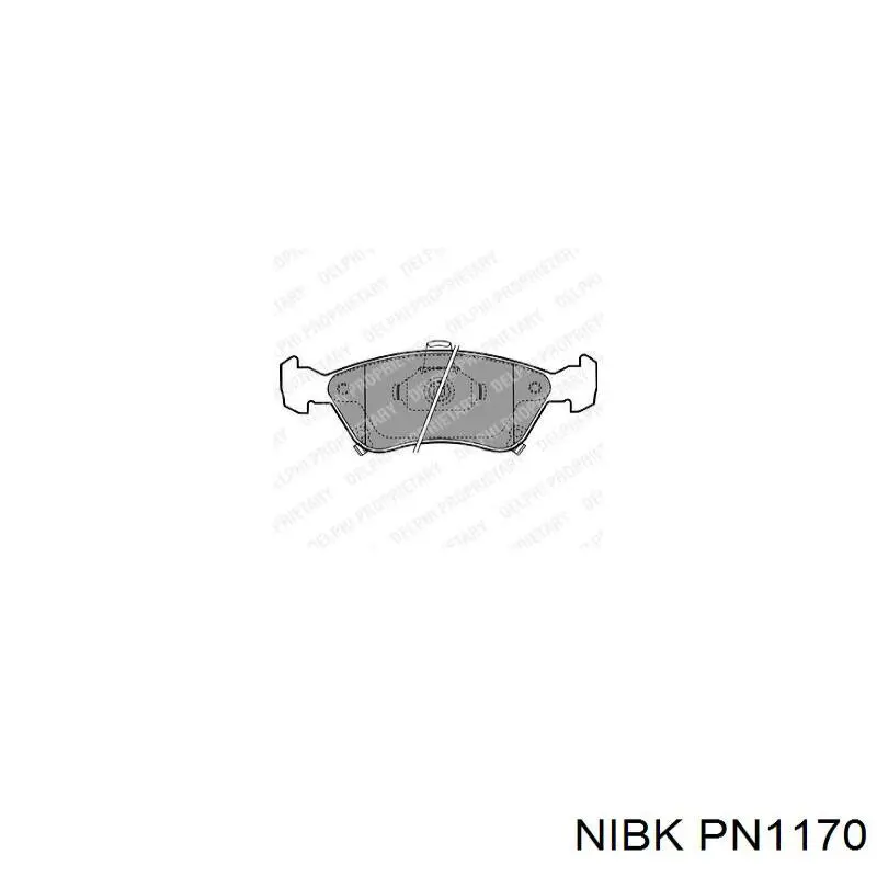 Колодки Nibk PN1170 цена, от 18.43 USD