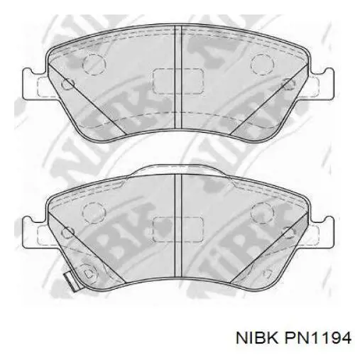 Купить PN1194 Nibk Колодки тормозные