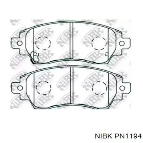 Передние тормозные колодки PN1194 Nibk