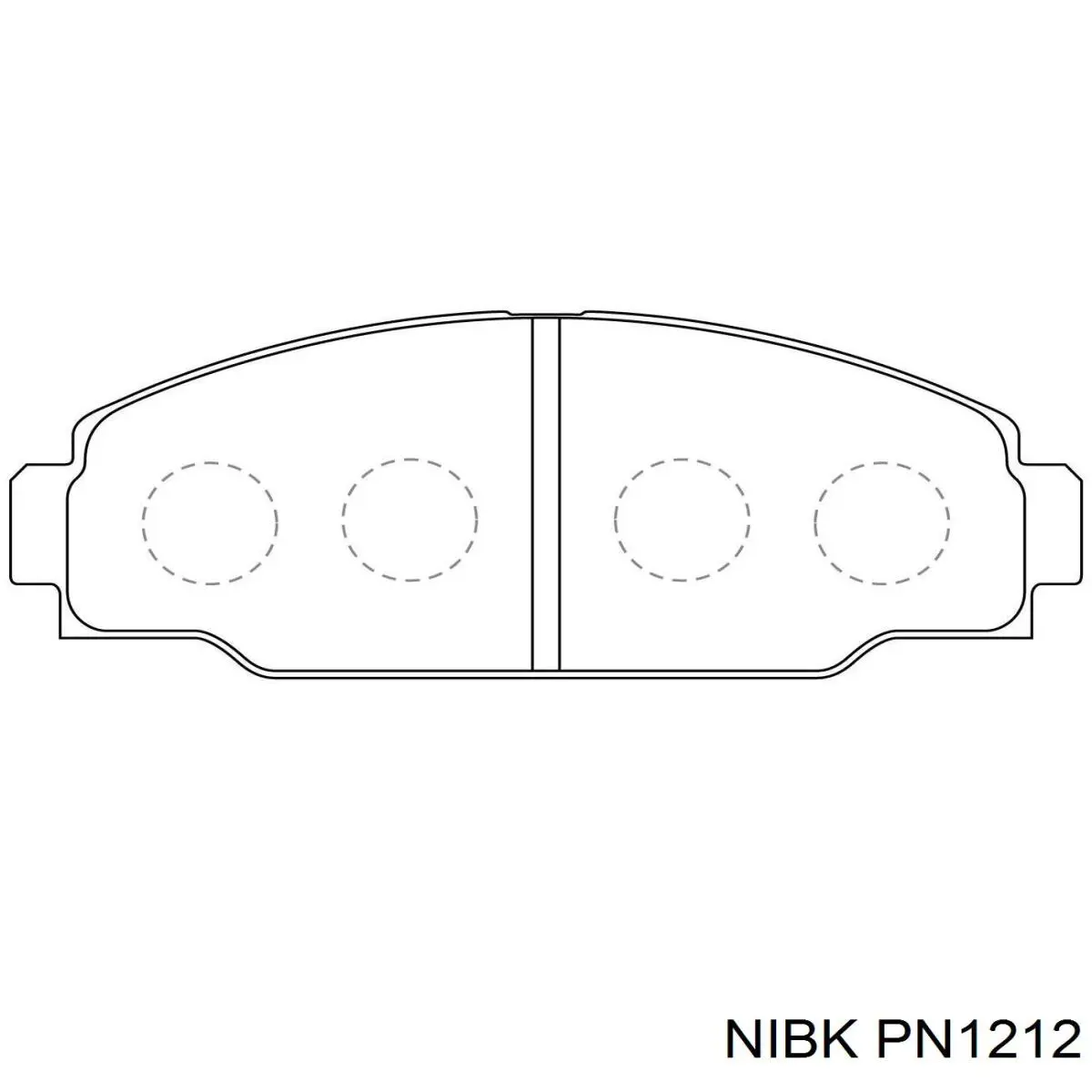 Передние тормозные колодки PN1212 Nibk