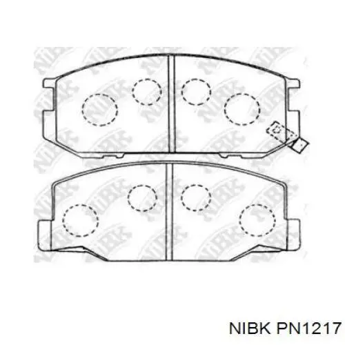 Передние тормозные колодки PN1217 Nibk