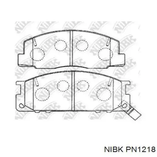 Передние тормозные колодки PN1218 Nibk