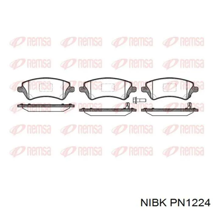 PN1224 Nibk Колодки передние