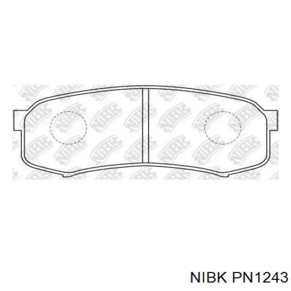 Задние тормозные колодки PN1243 Nibk