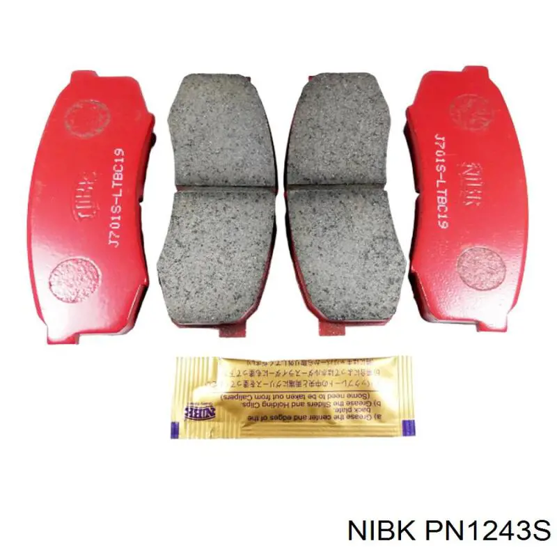 Задние тормозные колодки PN1243S Nibk
