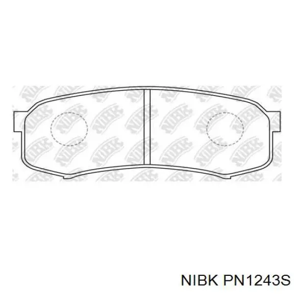 PN1243S Nibk Колодки тормозные дисковые комплект