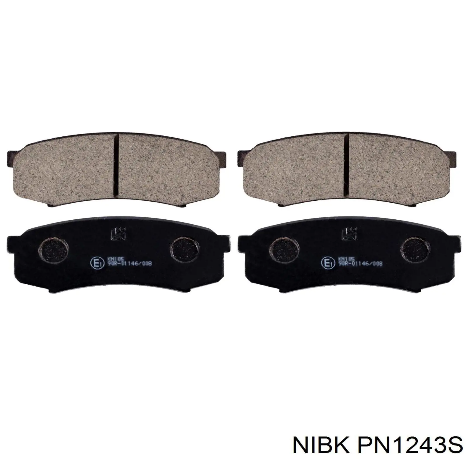 Колодки дисковые  Nibk PN1243S цена, от 19.17 USD