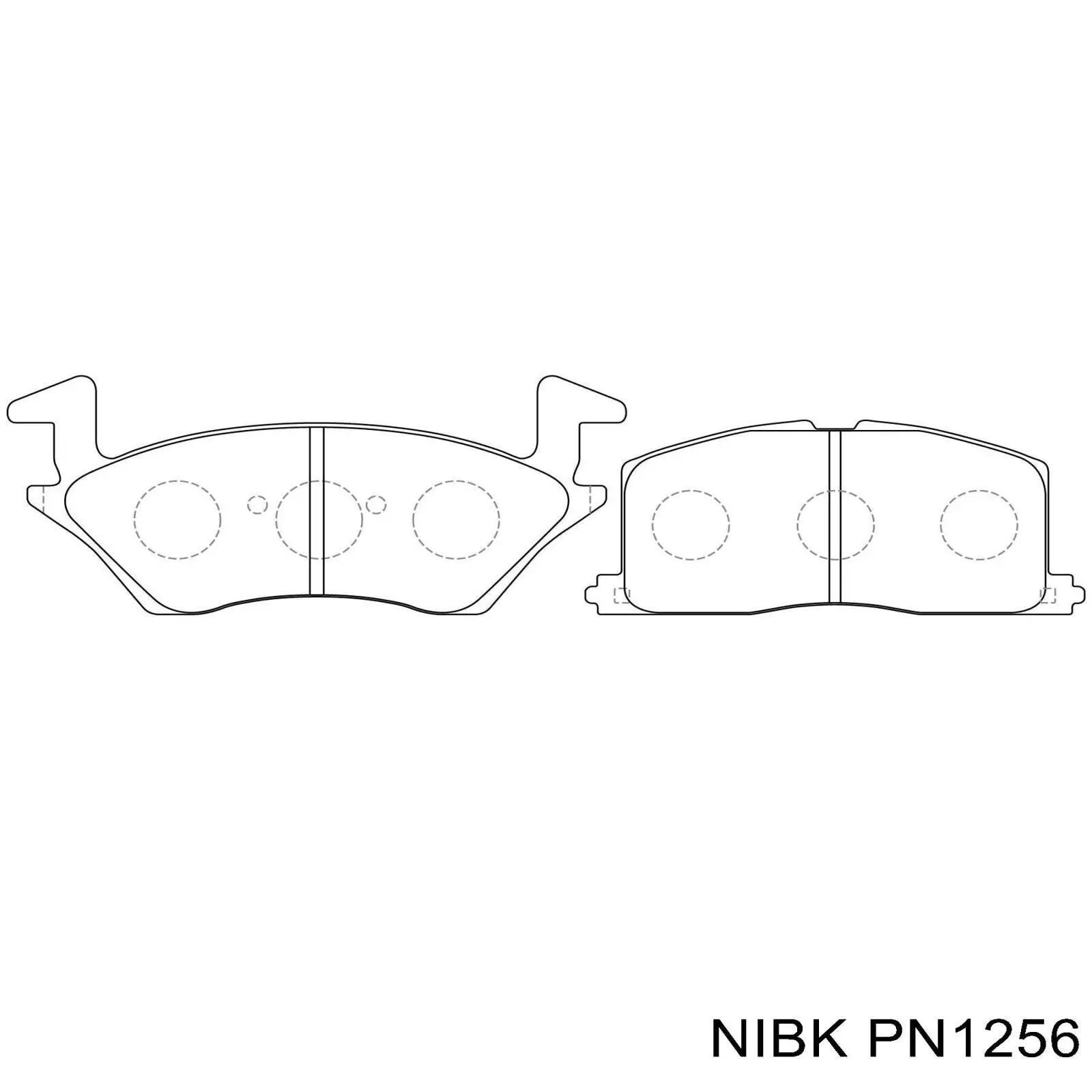 Передние тормозные колодки PN1256 Nibk