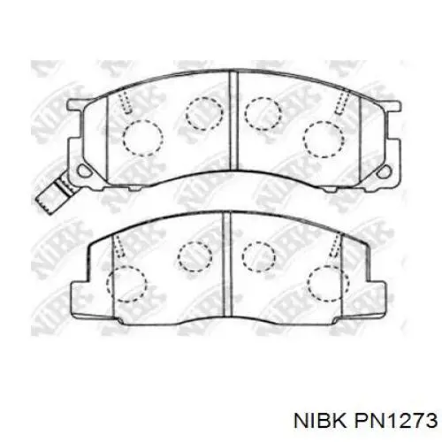 Передние тормозные колодки PN1273 Nibk