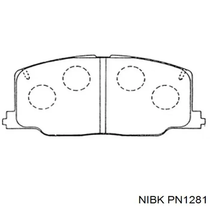 Купить PN1281 Nibk Колодки тормозные