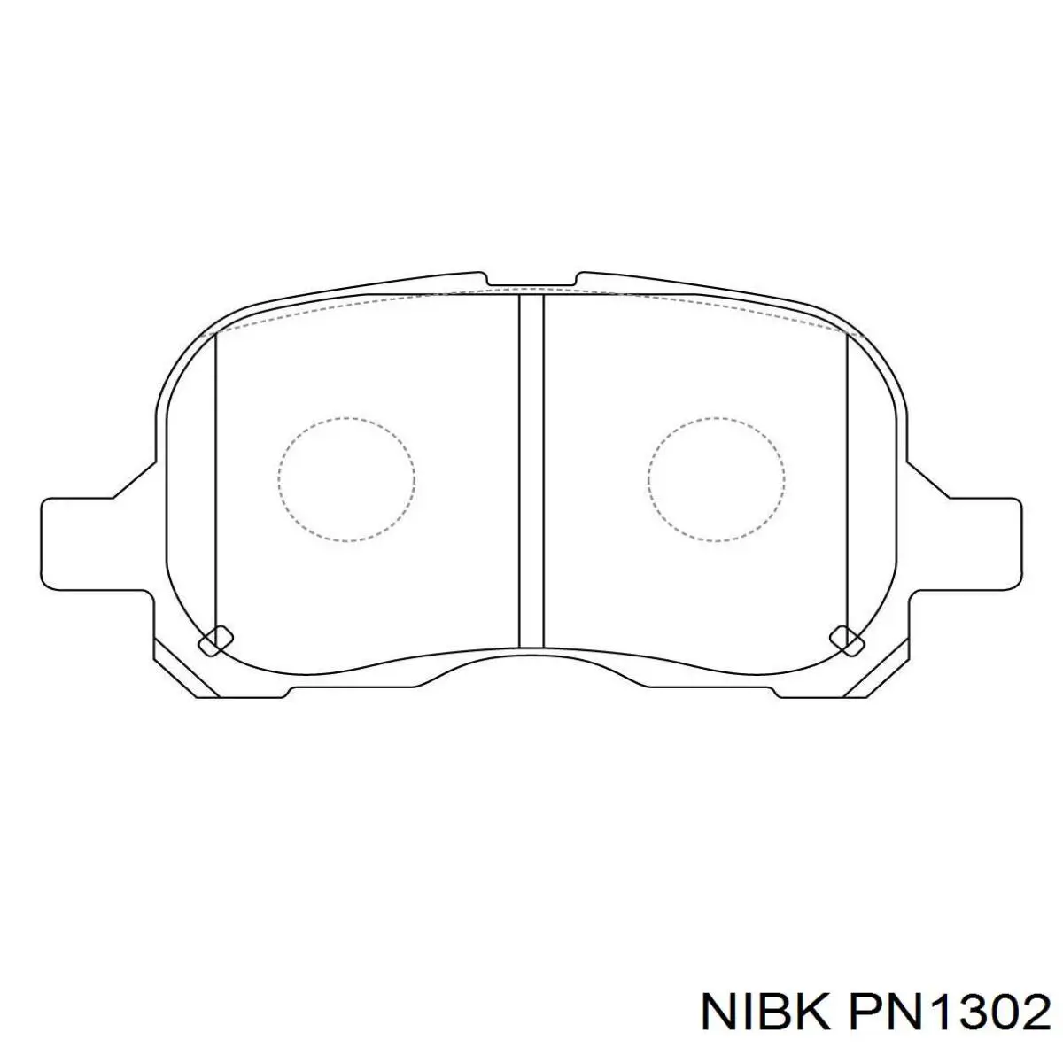 Передние тормозные колодки PN1302 Nibk