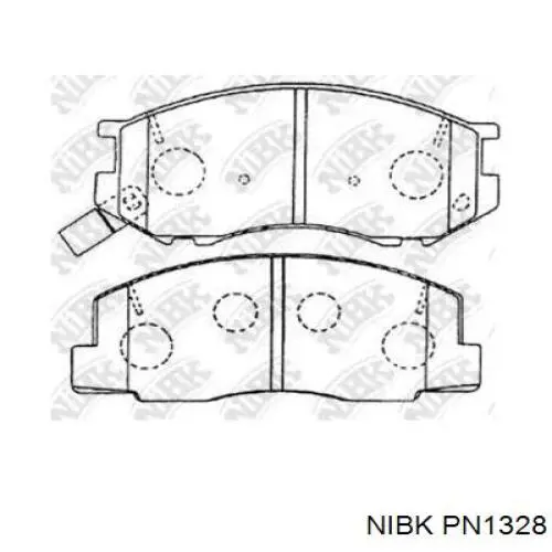 Передние тормозные колодки PN1328 Nibk