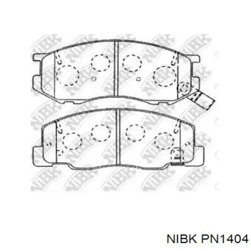 Передние тормозные колодки PN1404 Nibk