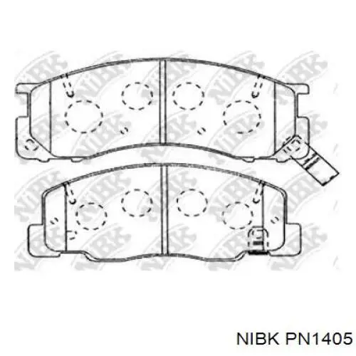 Колодки NIPPON MOTORS D2164NM цена, от 7.66 USD