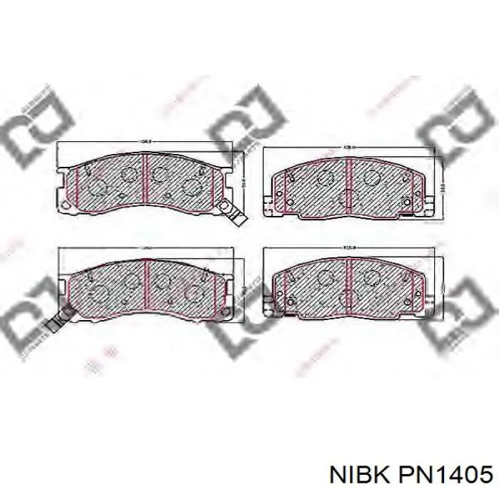 Передние тормозные колодки D2164NM NIPPON MOTORS