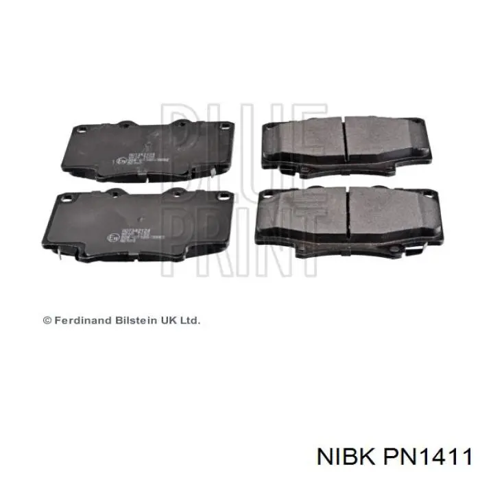 Колодки Nibk PN1411 цена, от 24.35 USD