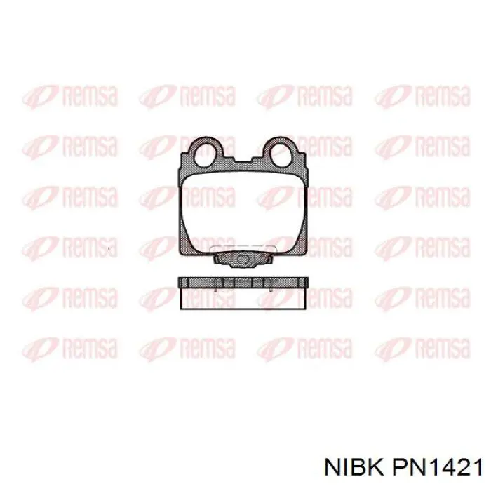 Купить PN1421 Nibk Колодки тормозные задние, дисковые