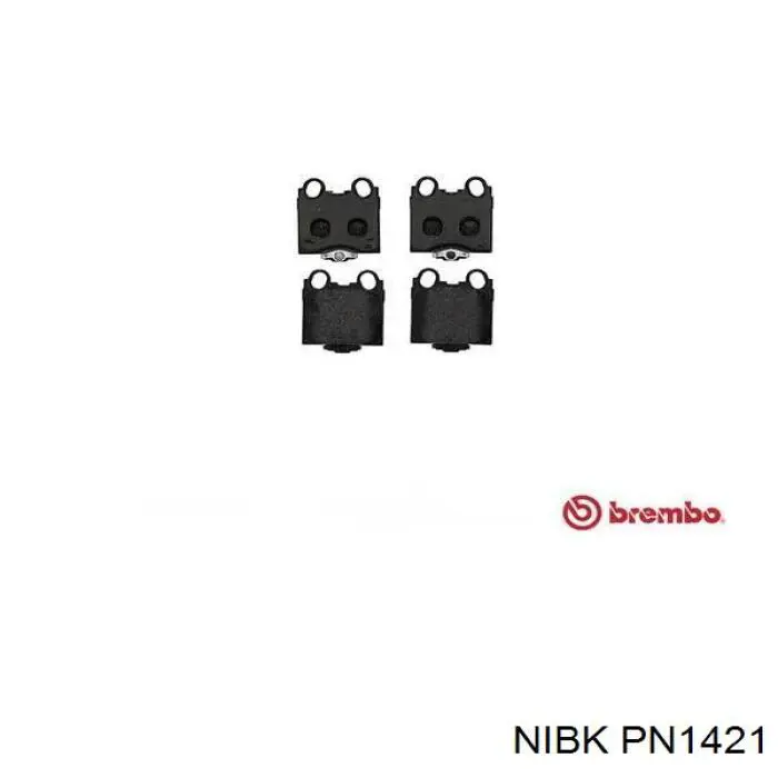PN1421 Nibk Колодки тормозные дисковые комплект