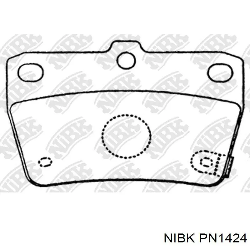 Задние тормозные колодки PN1424 Nibk