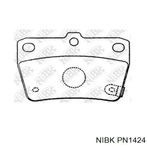 Колодки дисковые  Nibk PN1424 цена, от 15.50 USD