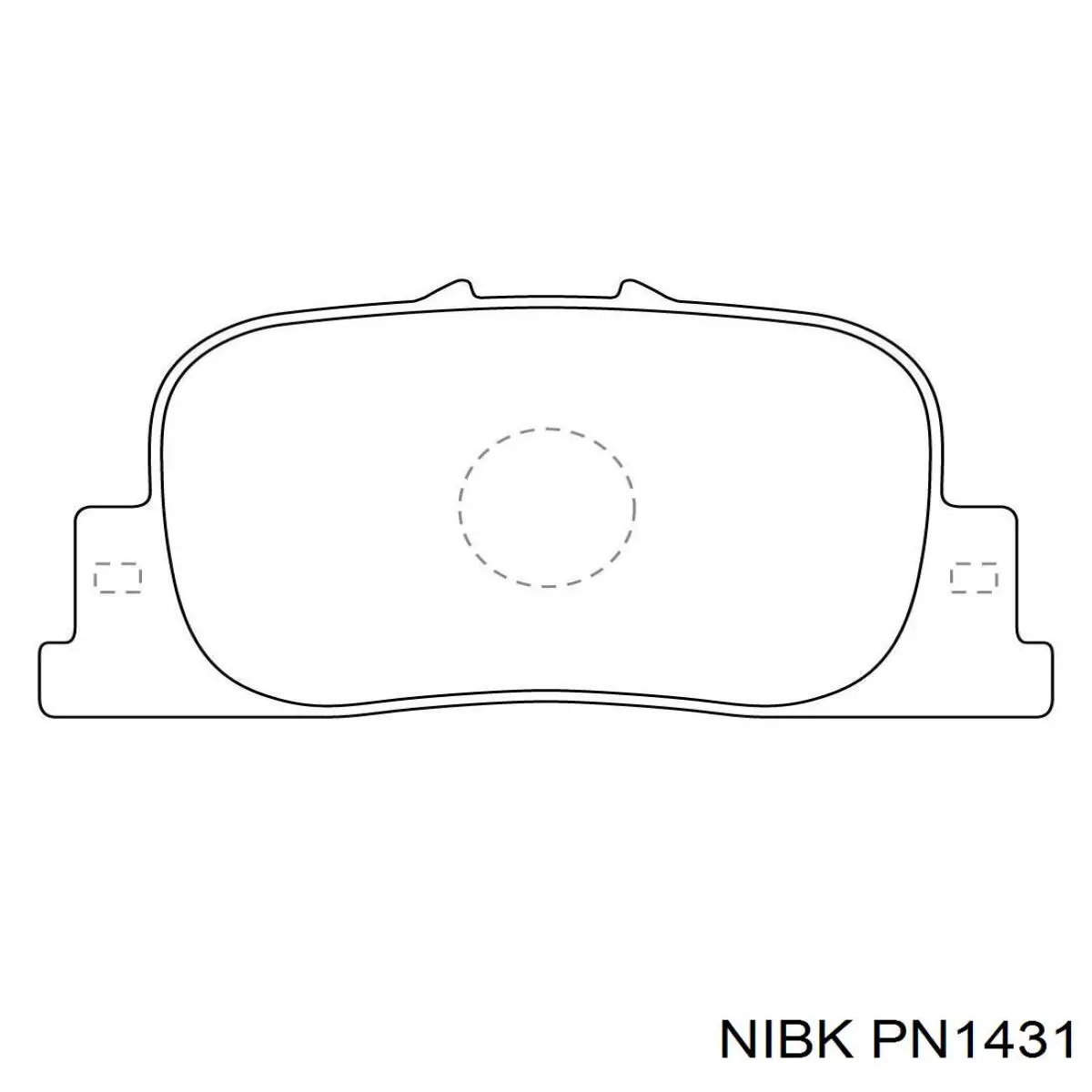 Купить PN1431 Nibk Колодки тормозные задние, дисковые