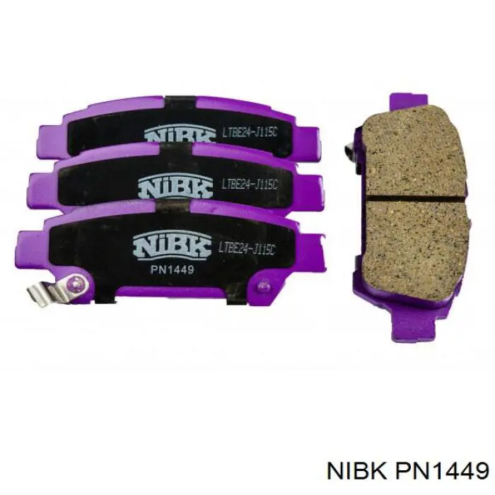 PN1449 Nibk задние тормозные колодки