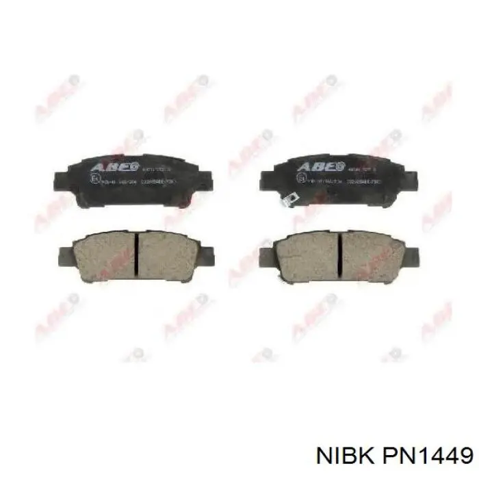Колодки дисковые  Nibk PN1449 цена, от 17.74 USD