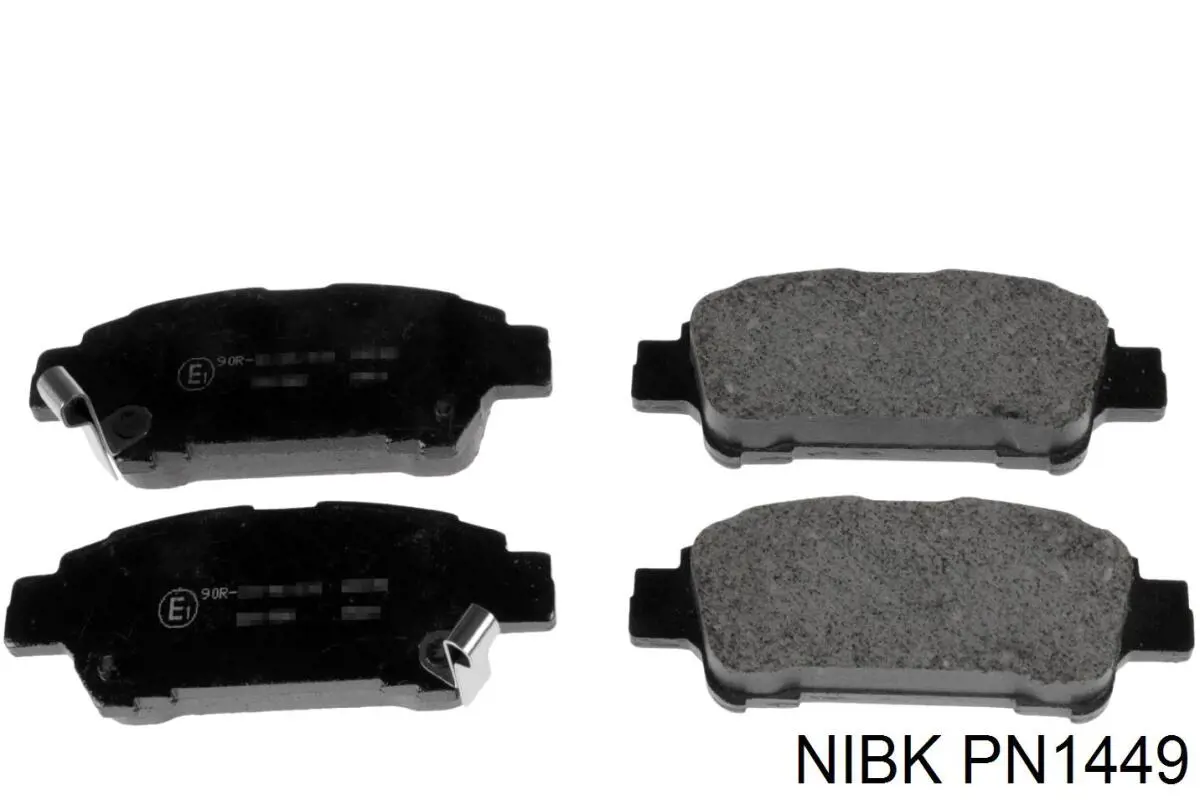 PN1449 Nibk Колодки тормозные дисковые комплект