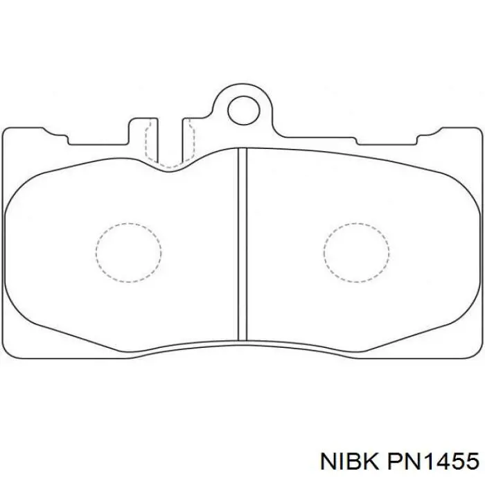 Передние тормозные колодки PN1455 Nibk