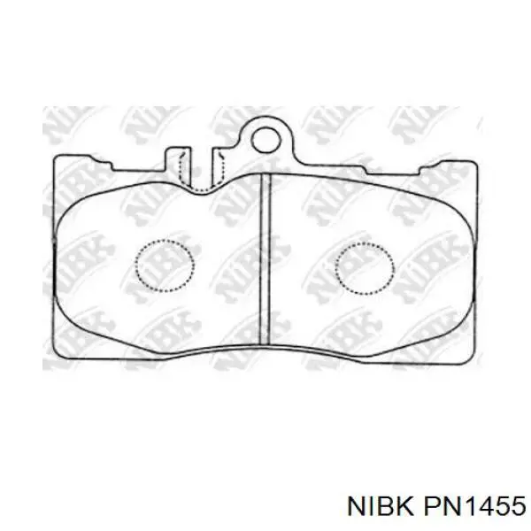 Купить PN1455 Nibk Колодки тормозные
