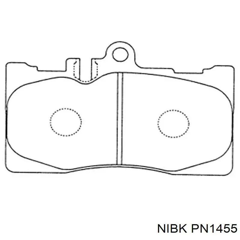 PN1455 Nibk Колодки передние