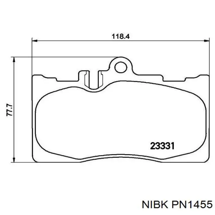 Колодки Nibk PN1455 цена, от 15.61 USD