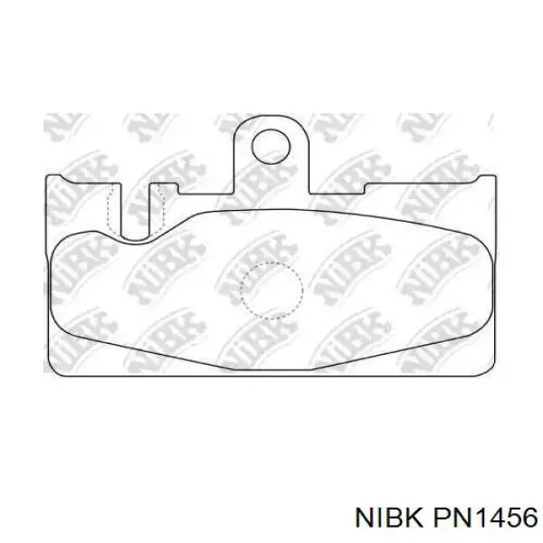 PN1456 Nibk Колодки тормозные дисковые комплект