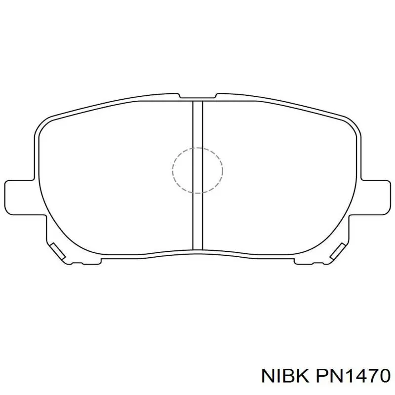 Колодки Nibk PN1470 цена, от 22.83 USD