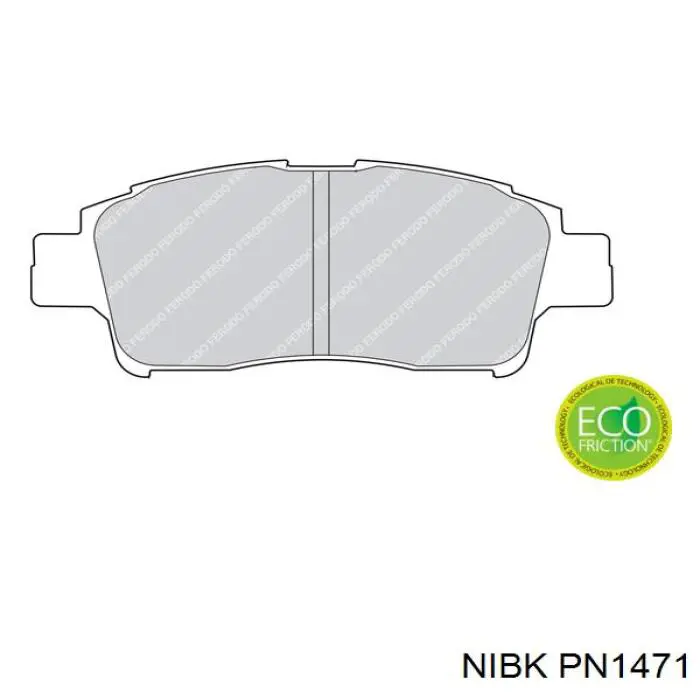 Купить PN1471 Nibk Колодки тормозные