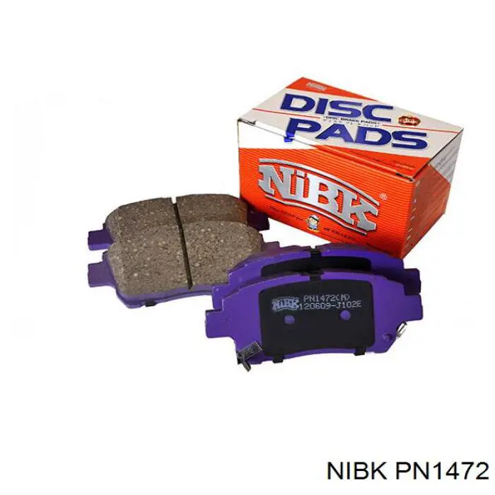Передние тормозные колодки PN1472 Nibk