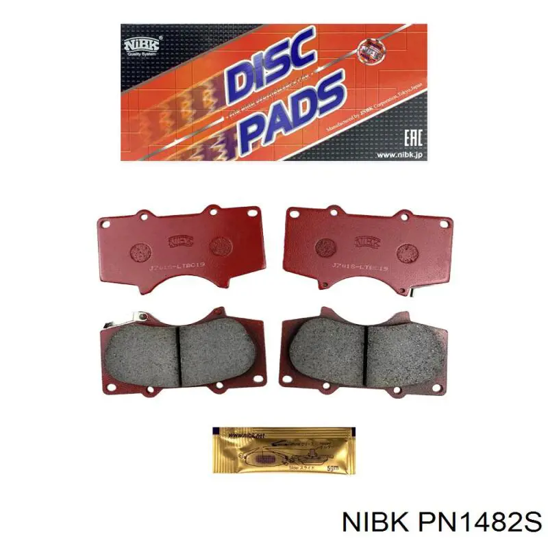 Передние тормозные колодки PN1482S Nibk