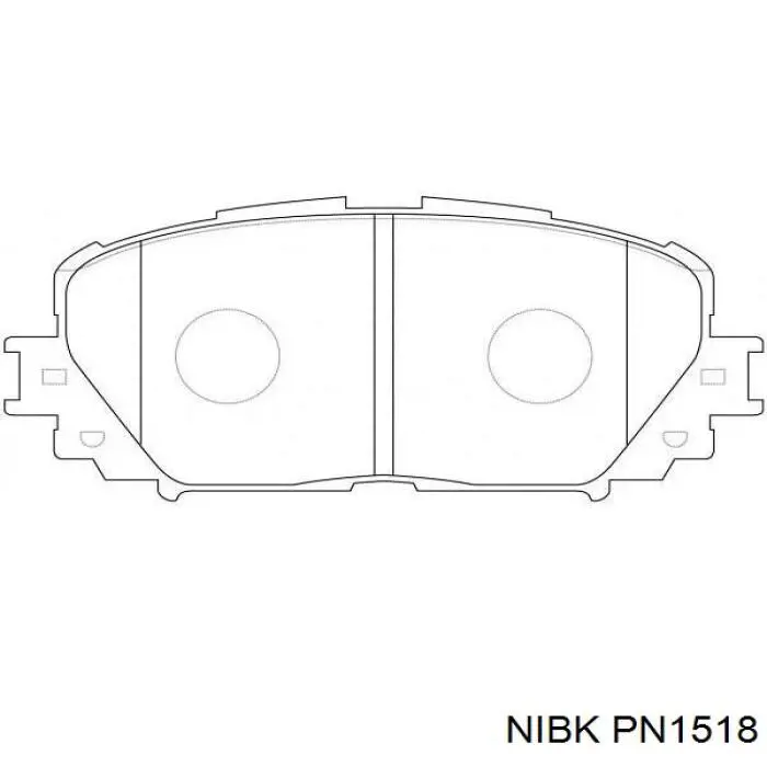 Колодки Nibk PN1518 цена, от 21.93 USD