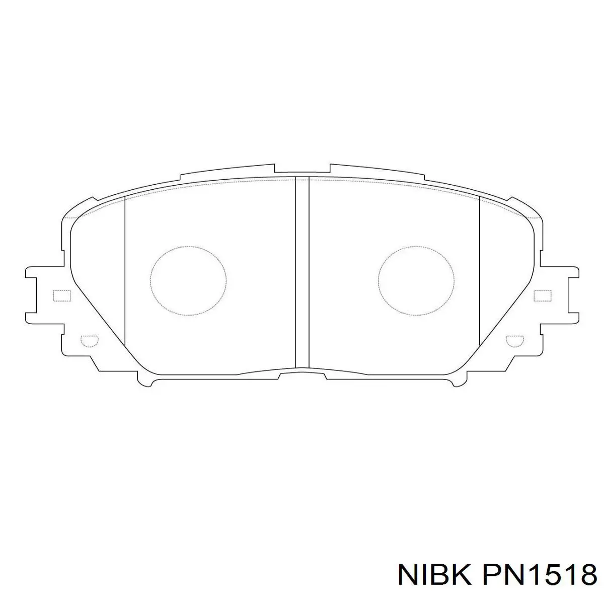 Купить PN1518 Nibk Колодки тормозные