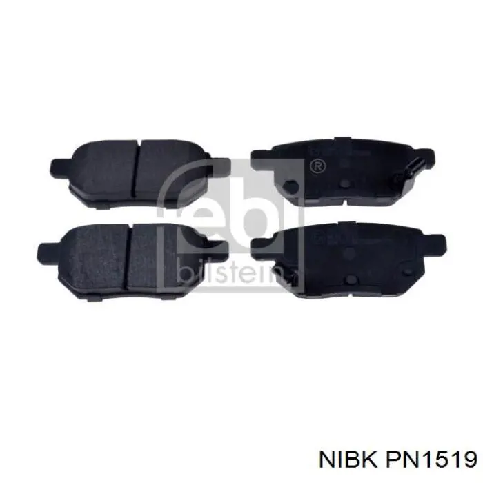 Колодки дисковые  Nibk PN1519 цена, от 18.64 USD
