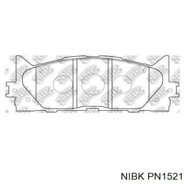 PN1521 Nibk Колодки передние