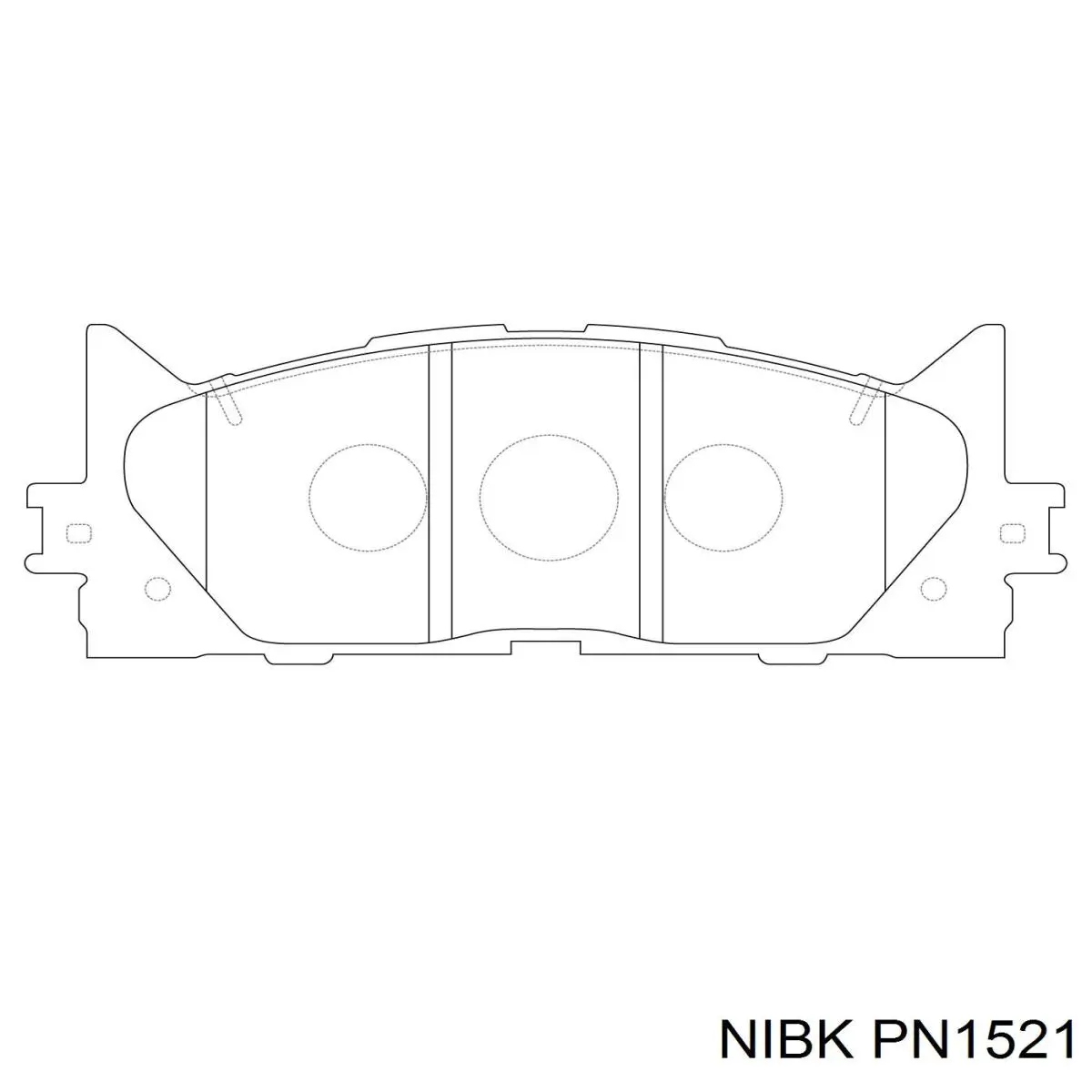 Передние тормозные колодки PN1521 Nibk