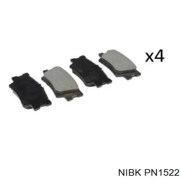 PN1522 Nibk Колодки тормозные дисковые комплект