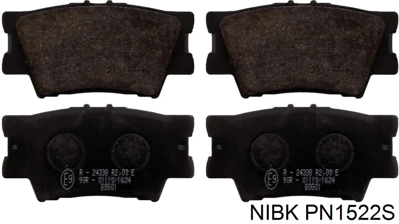PN1522S Nibk Колодки тормозные дисковые комплект