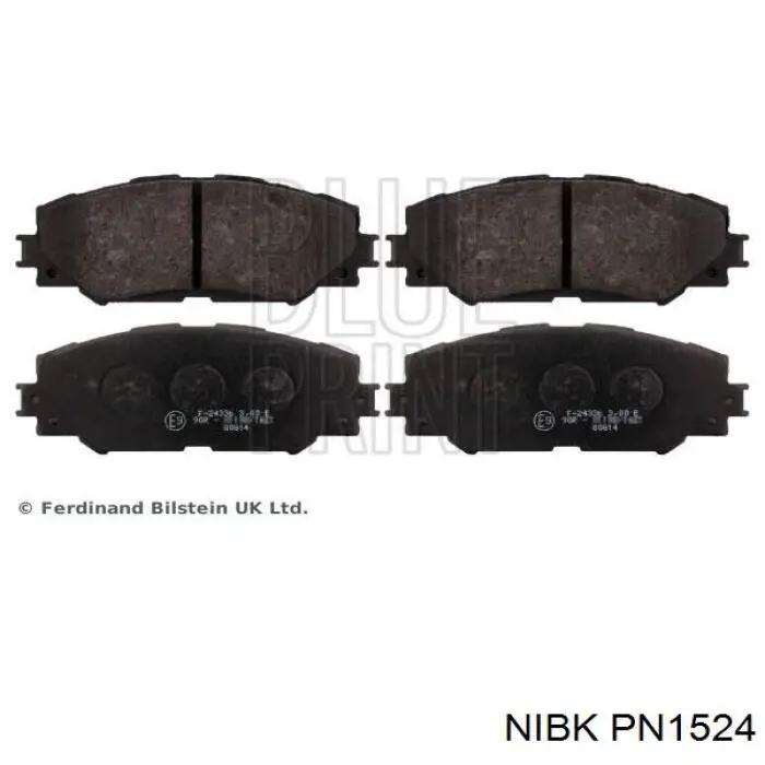 Колодки Nibk PN1524 цена, от 36.06 USD