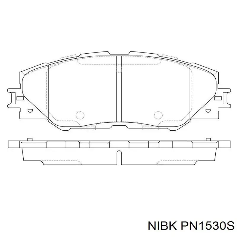 PN1530S Nibk Колодки передние