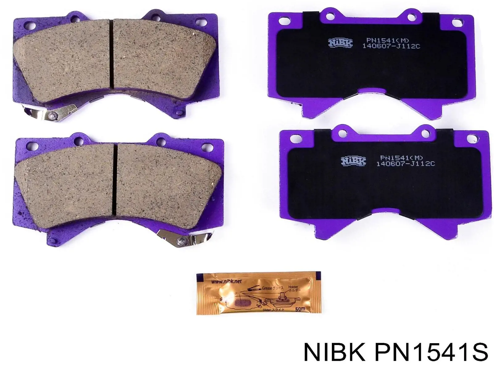 Передние тормозные колодки PN1541S Nibk