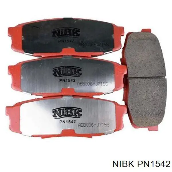 Купить PN1542 Nibk Колодки тормозные задние, дисковые