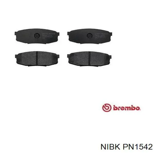 Колодки дисковые  Nibk PN1542 цена, от 31.56 USD