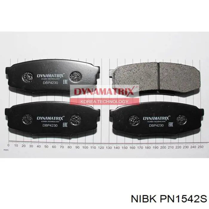 Купить PN1542S Nibk Колодки тормозные задние, дисковые